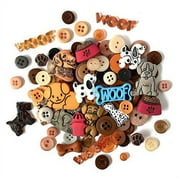 Dog Buttons for Crafts   50 Piece Puppy & Pet Button Assortment, 3D Novelty Buttons for Sewing, Scrapbooking, Card Making & DIY