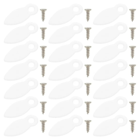 White Plastic Frame Buttons for DIY Picture Frames and Photo Accessories 1 Set