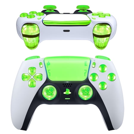 Buttons Replacement Kit for PS5 Controller, EEEkit R1 L1 R2 L2 Triggers Share Options Face Buttons Set for PS5 Game Console Accessories, Full Buttons Set Only Compatible with PS5 Controller BDM-020