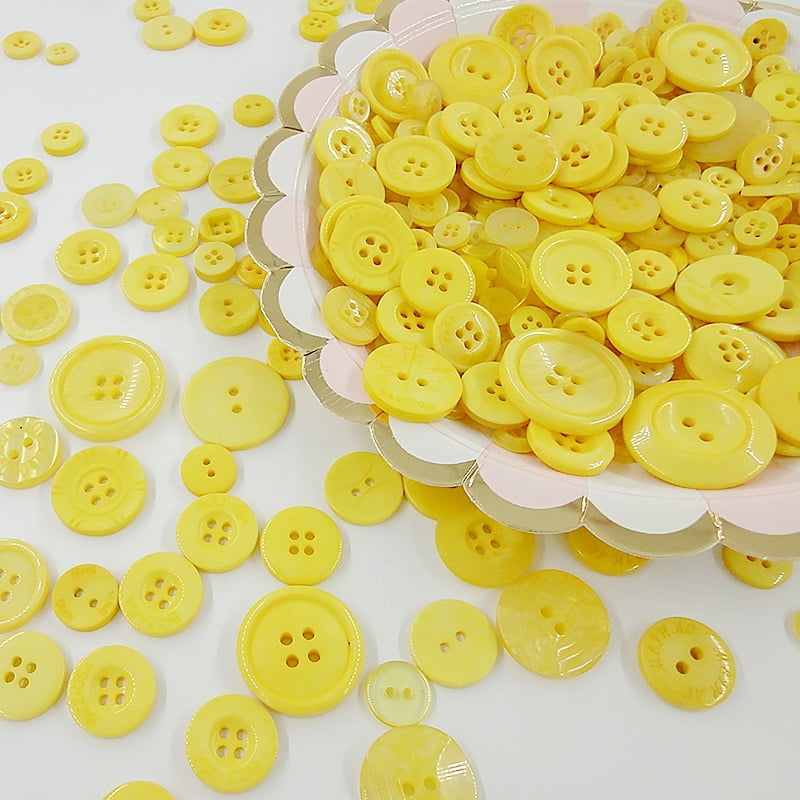 Tnstk Round Resin Buttons Assorted | 650+ Pieces Macaron Style 2 & 4 Hole Buttons For Sewing, Crafts, DIY Projects
