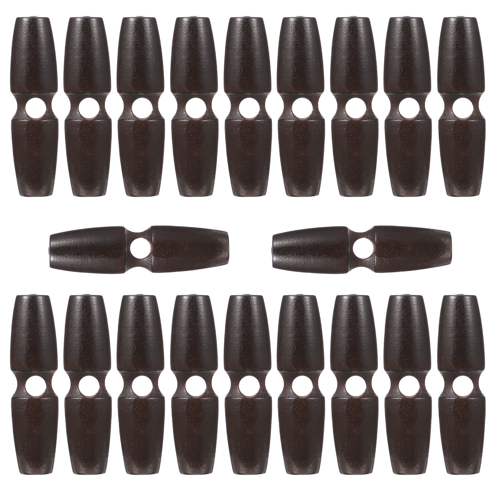 Buttons Toggle Wooden Sewing Coat Wood Horn Coats Crafts Baby Hole Big ...
