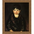 thumbnail image 1 of Butts 28x32 Large Gold Ornate Wood Framed Canvas Art by George Luks, 1 of 2