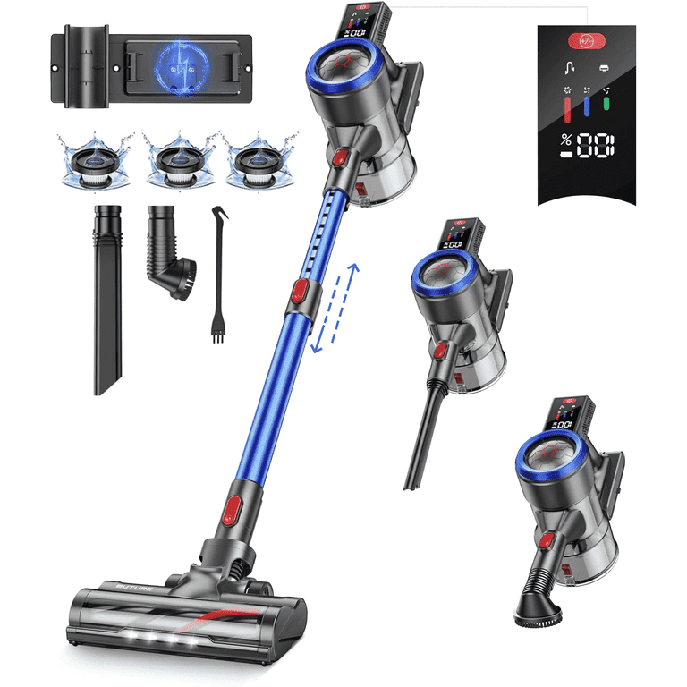 BUTURE Cordless Vacuum Cleaner, 38KPA 450W, 2200mAh, for
