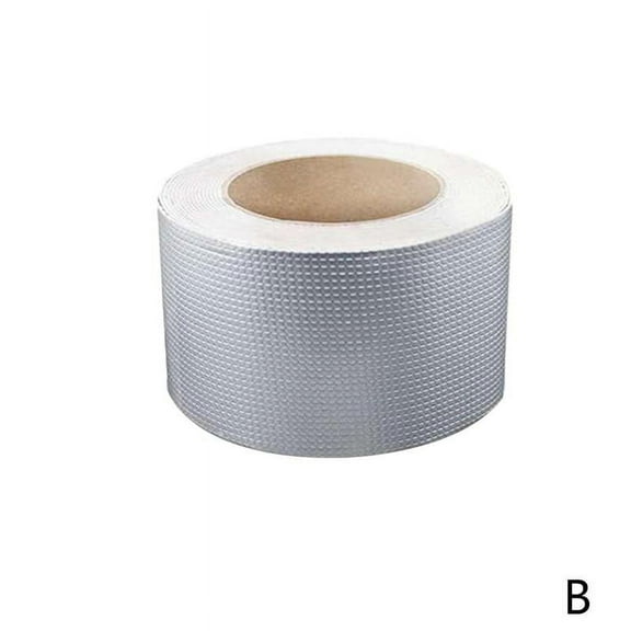 Butyl Aluminum Foil Tape,Super Waterproof Aluminum Butyl Tape,Outdoor Permanent Waterproof Leak Proof Repair Tape,Patching and Gutter Leak Repair,for Pipe Metal Awning Roof Leak Window Seal Boat Q7L8