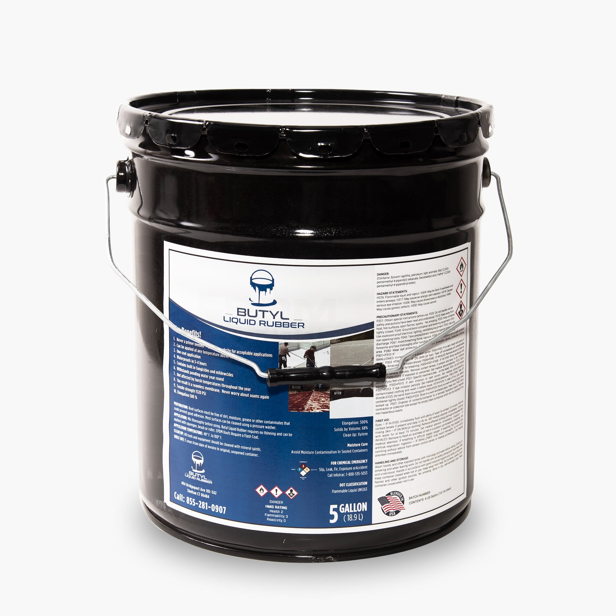 Butyl Liquid Rubber - 5 Gallon - Black - Walmart.com