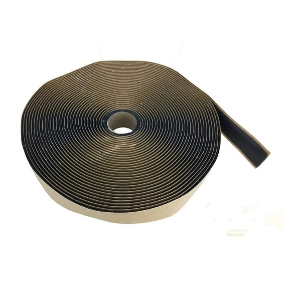 Butyl Tape 1/8" x 1" x 400' Black 8 Rolls at 50ft each