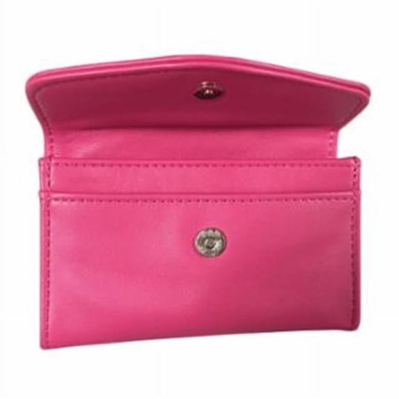 Buxton BUXST10082PK LQ Card Case with Snap Flap, Pink