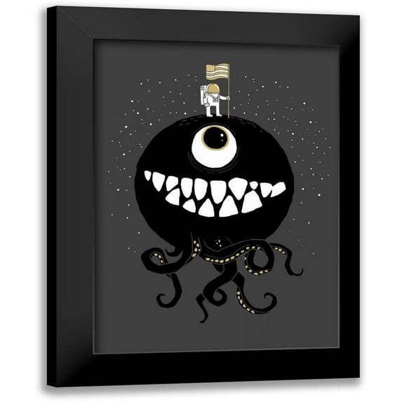 Buxton, Michael 11x14 Black Modern Framed Museum Art Print Titled - Space Oddity