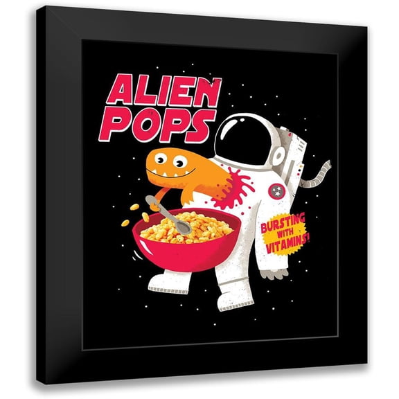 Buxton, Michael 15x18 Black Modern Framed Museum Art Print Titled - Alien Pops