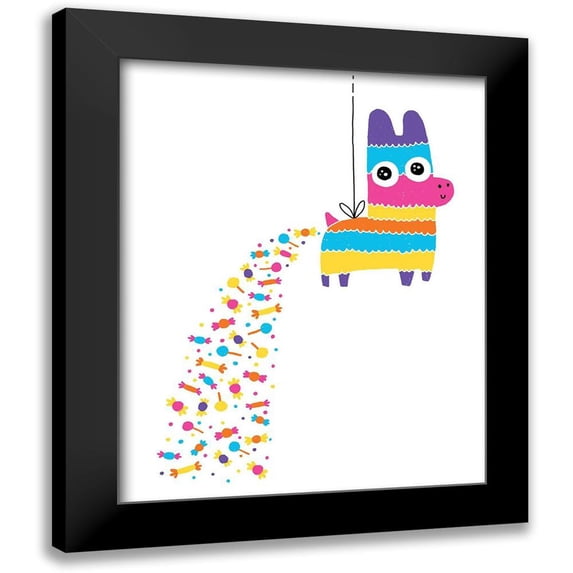 Buxton, Michael 15x18 Black Modern Framed Museum Art Print Titled - Pinata Poop