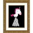 thumbnail image 1 of Buxton, Michael 24x32 Gold Ornate Wood Framed with Double Matting Museum Art Print Titled - Killer Unicorn, 1 of 4