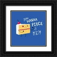 thumbnail image 1 of Buxton, Michael 26x26 Black Ornate Wood Framed with Double Matting Museum Art Print Titled - Angry Cake, 1 of 4