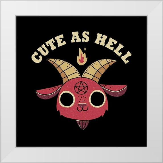 Buxton, Michael 26x26 White Modern Wood Framed Museum Art Print Titled - Cute as Hell
