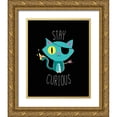 thumbnail image 1 of Buxton, Michael 26x32 Gold Ornate Wood Framed with Double Matting Museum Art Print Titled - Stay Curious, 1 of 4