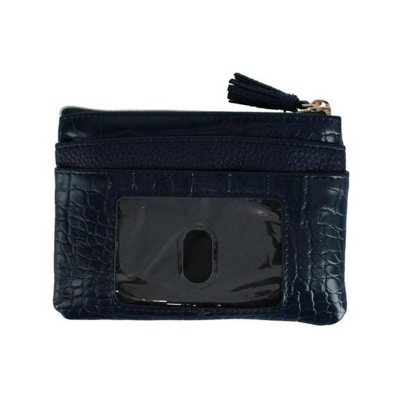 Buxton  Colorful Designer Premium Faux Leather Large ID Coin Case (Women)