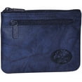 thumbnail image 1 of Buxton Womens Leather Heiress Pik-me-up Framed Id Coin, Credit Card Case Holder Wallet , Change Purse (Navy),One Size, 1 of 3