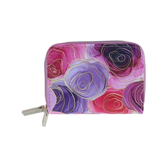 Buxton Stylish Colored Multi Card Case Wizard Wallet (Women)