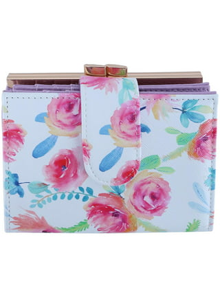 Buxton Women's Floral Blooms Multi Card Case Wizard Wallet, Fuchsia : Target