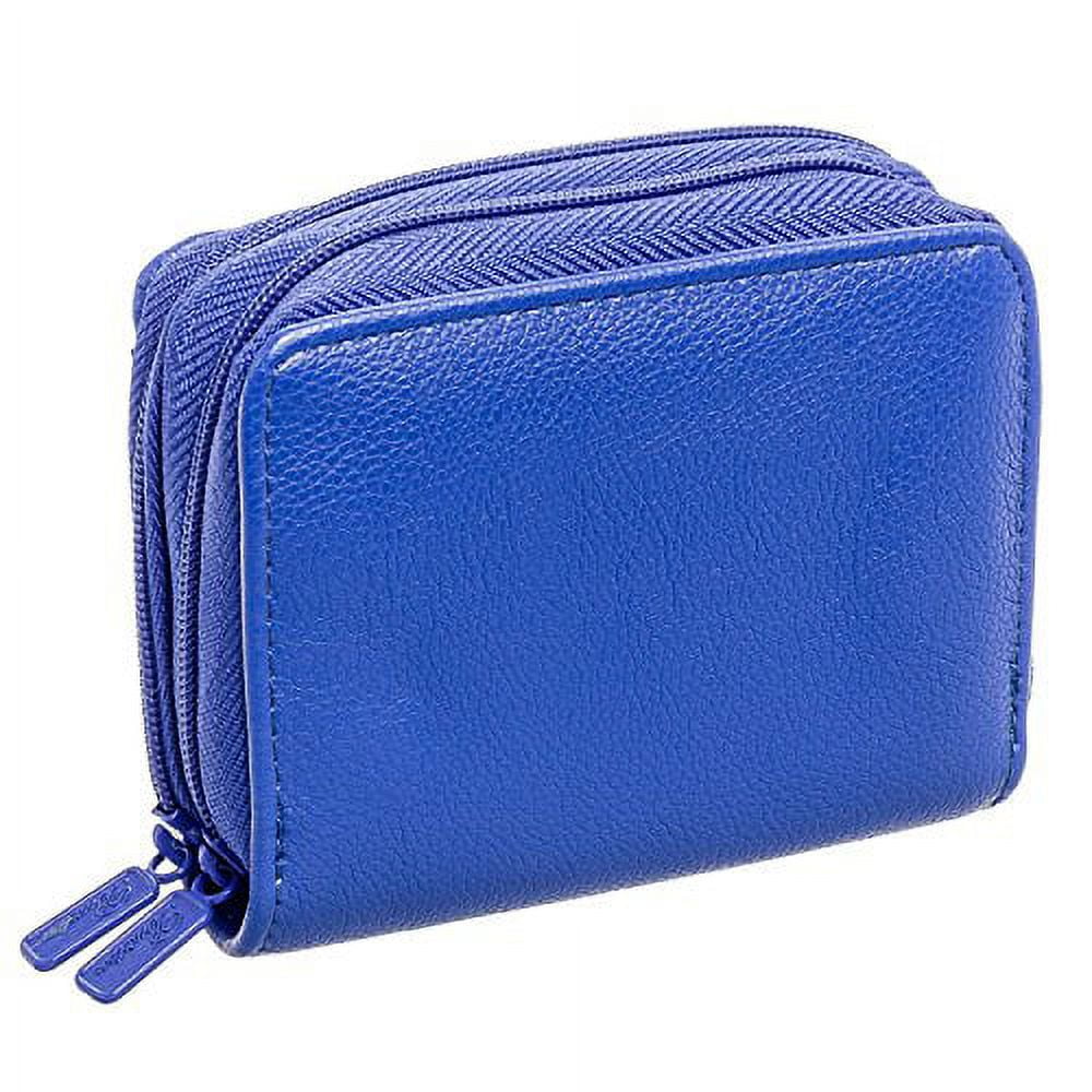 Buxton Womens RFID Identity Safe Card Wizard Wallet (Cobalt Blue
