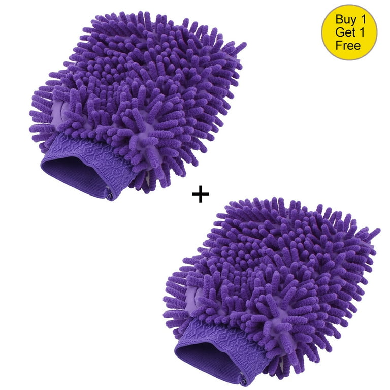 Unique Bargains Microfiber Soft Chenille Double Sided Cleaning