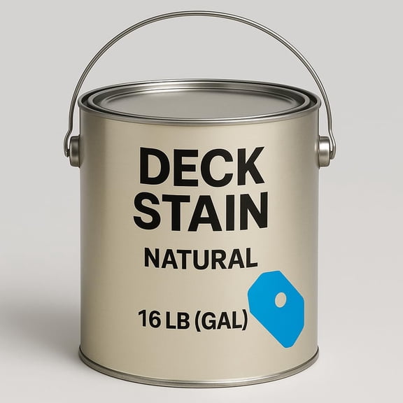 Buy 16306-07 Gallon Natural Deck Stain Durable Wood Sealer for Outdoor Decks, Fences, Siding Plain, 8 LB Exterior Waterproofing Stain 1400016306007