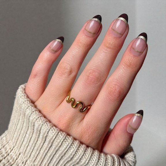Buy 2 Get 1 Free | Black White Plaid Rhinestone Almond Press On Nails, Reusable Glossy Fake Nail Tips with Dot Rhinestone Design, Medium Long Oval False Nails for Women Daily Party Wear