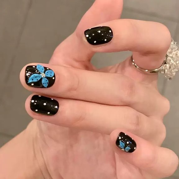 (Buy 2 Get 1 Free, Buy 4 Get 2 Free) Short Square Press On Nails, Brown Nude Ombre Gradient Fake Nails, 24PCS Glossy Acrylic Glue On Nails Manicure Kit for Fall Daily Wear