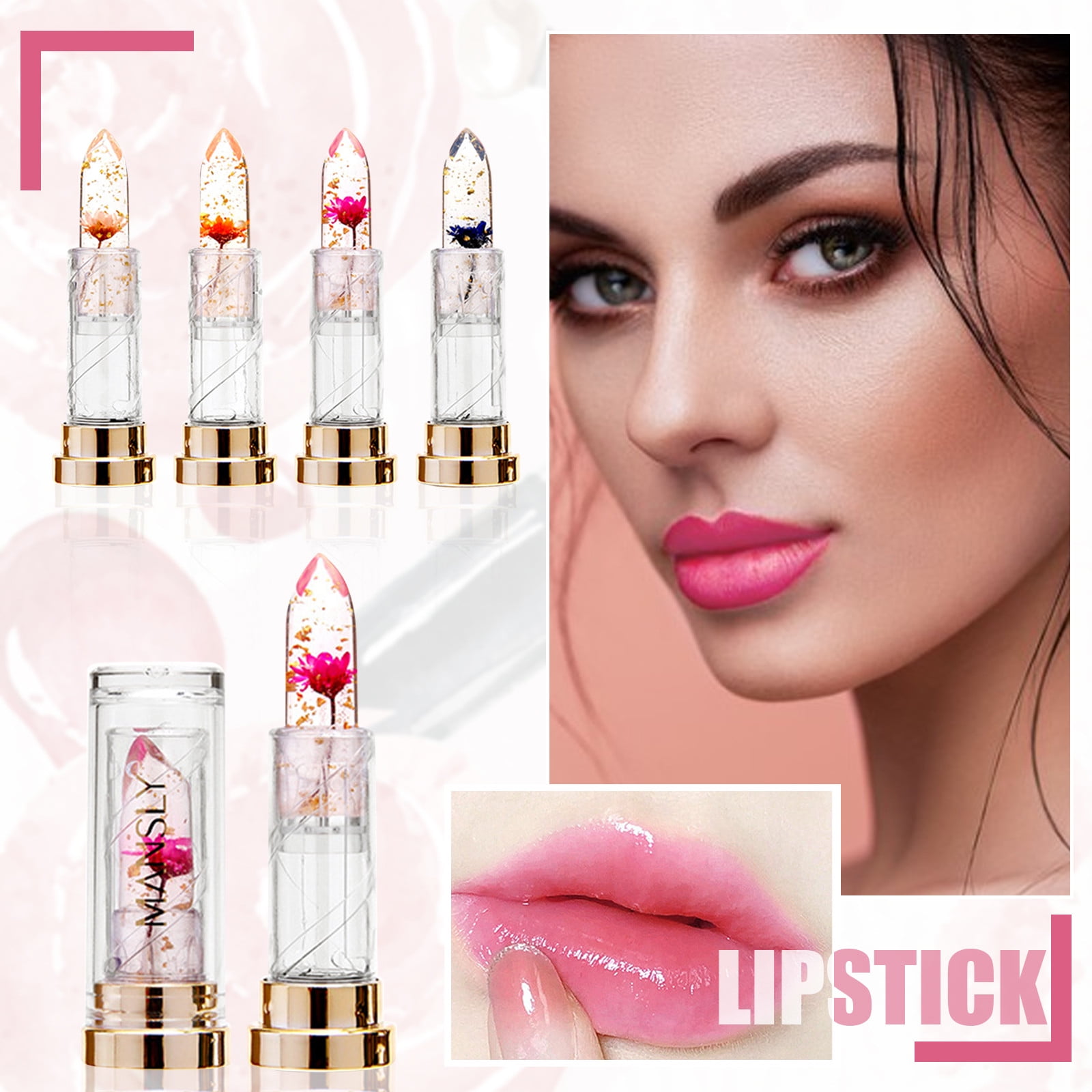 (Buy 2 Get 1 Free)Color Changing Lip Balm Lip Balm Crystal Jelly Flower