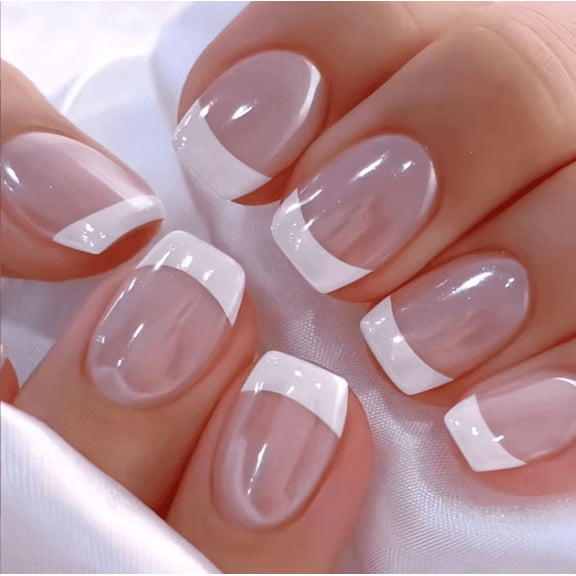 Buy 2 Get 1 Free Press On Nails, 24Pcs Matte Burgundy Medium Square Fake Nails with Red Rose Heart, Christmas Reusable Nail Kit with Jelly Glue & Nail File for Women Holiday Manicure