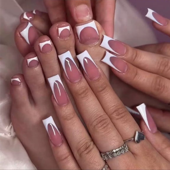(Buy 2 Get 1 Free)YTTAL Polka Dot Press on Nails Short Almond Shape Spring Summer Fake Nails with Designs Cute Short False Fingernails Black Yellow Nude Stick on Nail for Women DIY Nail Manicure Kit