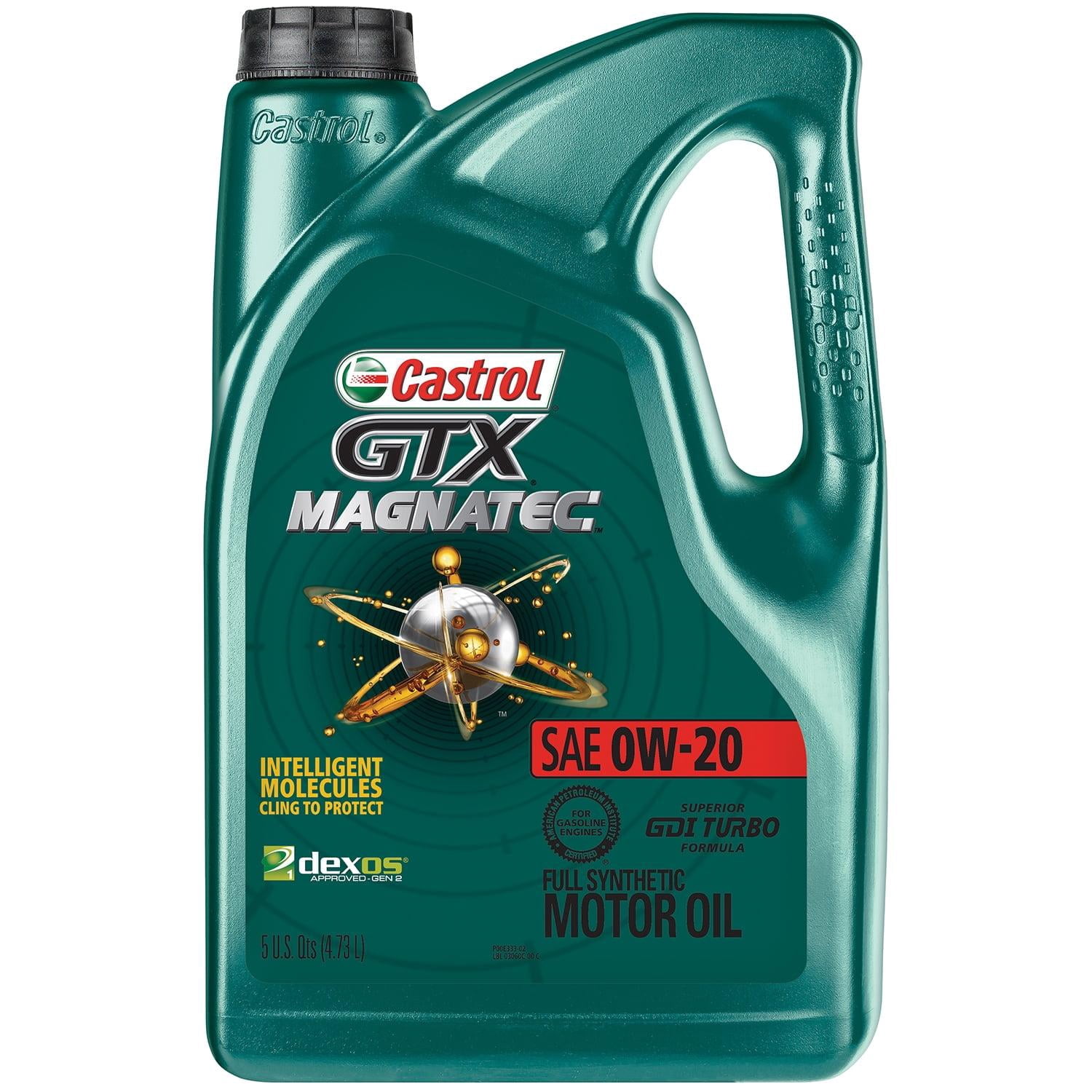 Buy 2 Get 15% off Castrol GTX MAGNATEC 0W-20 Full Synthetic Motor Oil, 5 quarts