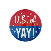 (Buy 2 Get 3)Fragarn Party In The Usa American Flag Pin,Independence Day USA Flag Lapel Pins Patriotic Round Brooch Pins Gifts For Veterans Day Independence Day Pins Decor