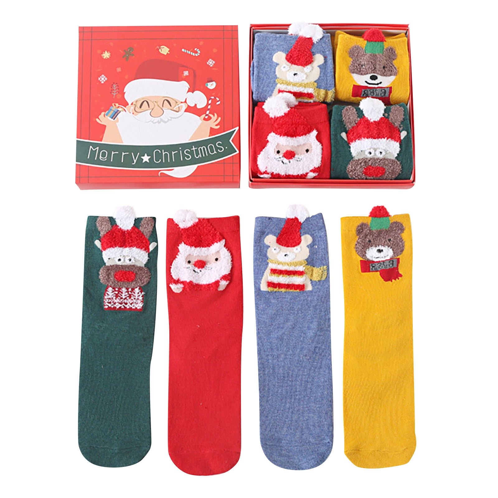 Buy 2 Save 10 Fashion Christmas Cartoon Cute Socks Gift Box Mid Tube