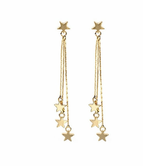 Buy 2 Save 50% VerPetridure Beautiful Temperament Earrings Star Tassel Pendant Female Net Red Earrings