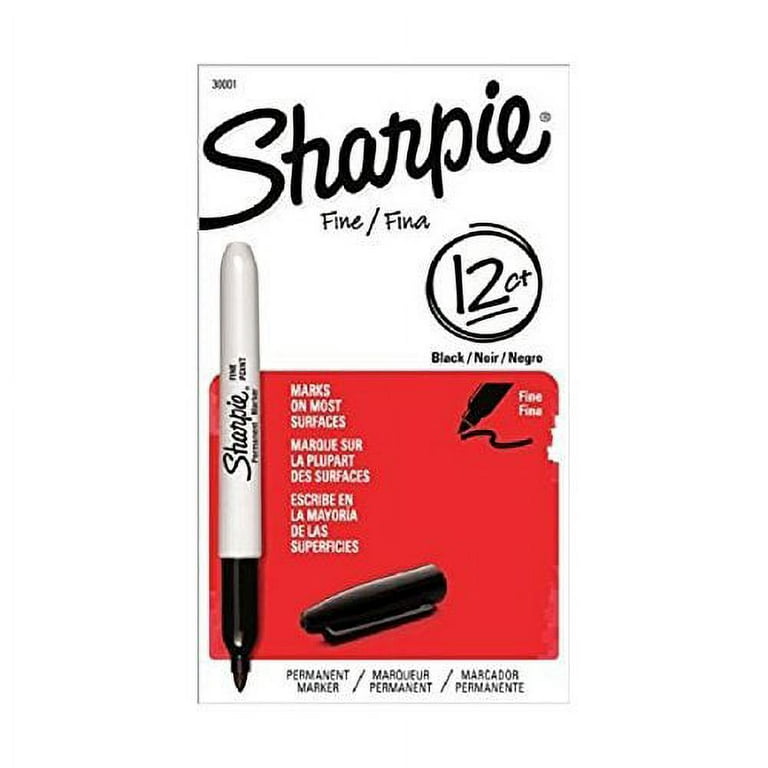 NEW Bulk Pack 24 / 48 / 72 Bulk Pack Sharpie Pen Fine Tip Black Permanent  Marker