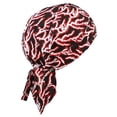 thumbnail image 1 of Buy Caps and Hats Do Rag Bandana Wrap Cotton Motorcycle Biker Skull Doo Cap Electrician (Red Lightning Bolt), 1 of 1