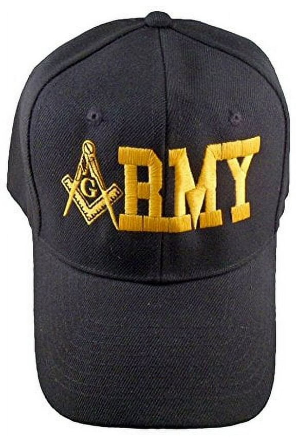 Buy Caps and Hats Masonic Baseball Cap ARMY Mason Hat Mens One Size (Black)