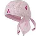 thumbnail image 1 of Buy Caps and Hats Pink Ribbon Butterfly Headwraps Womens Skull Cap Doo Rag Fun Cotton (Pink Ribbon Paisley), 1 of 3