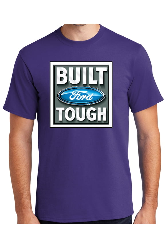 BUILT FORD TOUGH Cotton T-shirt, 6XL Purple
