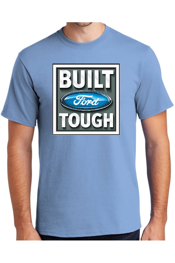 BUILT FORD TOUGH Cotton T-shirt, Medium Light Blue