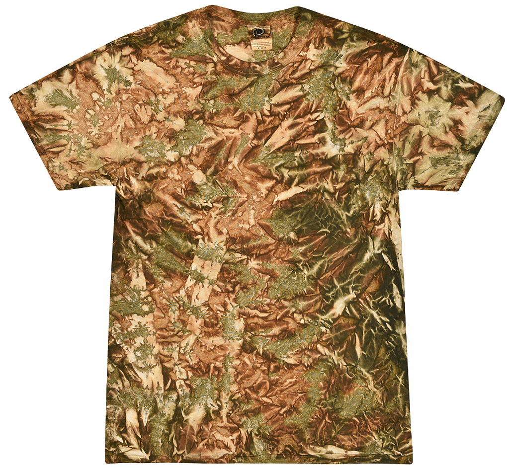 ThePathologicalDyer Camo Unisex 4X 4XL Tie dye/ice Dye T-Shirt Heavy Weight Crew Neck Shirt --camouflage Green Sage Brown Bronze Gray #187