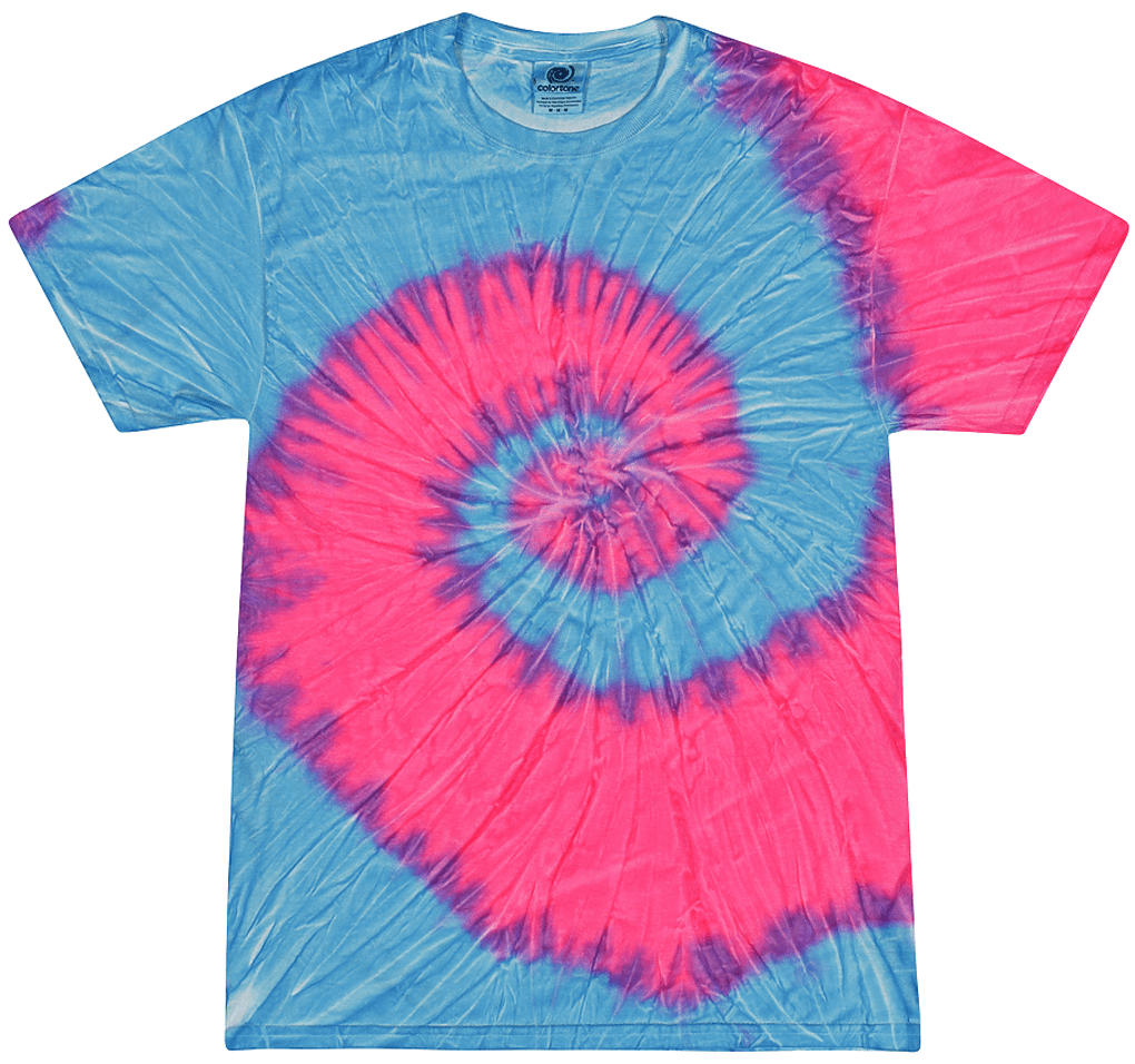 Buy Cool Shirts FLO BLUE PINK Tie Dye T-shirt, Adult 2XL
