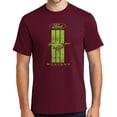 thumbnail image 1 of Buy Cool Shirts Ford MUSTANG GREEN STRIPE Cotton T-shirt, 3XL Cardinal Red - Tall, 1 of 3