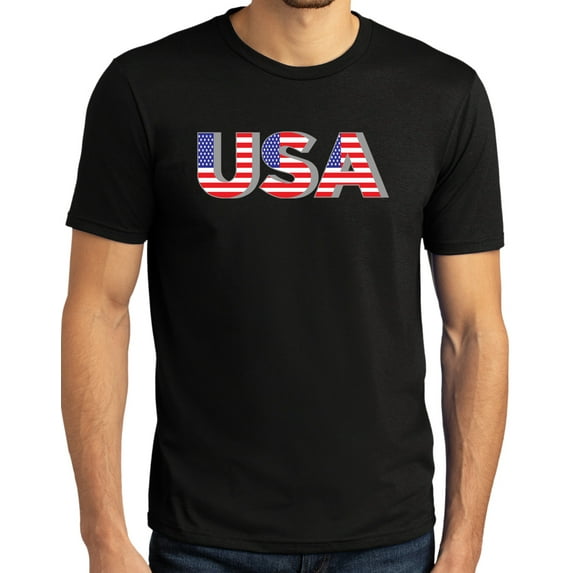 Buy Cool Shirts Mens 3D USA Patriotic Americana T-shirt, Extra-Small Black
