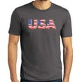 thumbnail image 1 of Buy Cool Shirts Mens 3D USA Patriotic Americana T-shirt, Extra-Small Heather Charcoal, 1 of 1