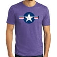 thumbnail image 1 of Buy Cool Shirts Mens Distressed Air Force Symbol T-shirt, 2XL Purple Frost, 1 of 2
