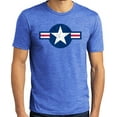 thumbnail image 1 of Buy Cool Shirts Mens Distressed Air Force Symbol T-shirt, 2XL Royal Frost, 1 of 2