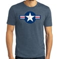 thumbnail image 1 of Buy Cool Shirts Mens Distressed Air Force Symbol T-shirt, Medium Navy Frost, 1 of 2