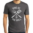thumbnail image 1 of Buy Cool Shirts Mens KING OF THE GRILL BBQ T-shirt, Large Heather Charcoal, 1 of 1