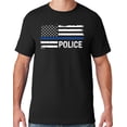 thumbnail image 1 of Buy Cool Shirts Mens Police Thin Blue Line T-shirt, 3XL Black, 1 of 3